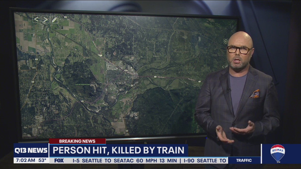 Pedestrian killed by train in Snohomish County
