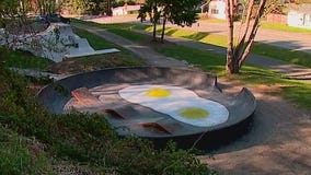 Small town has sizzling good time with new bacon and egg skate park attraction