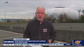 Mass vaccination site opens at Tacoma Dome