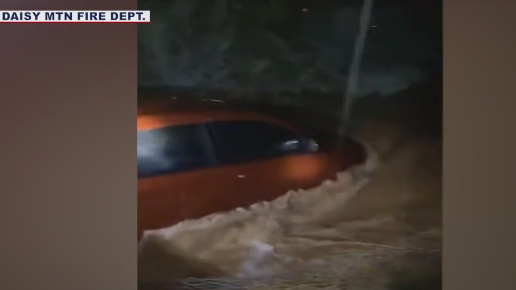 Drivers rescued from fast-moving floodwaters