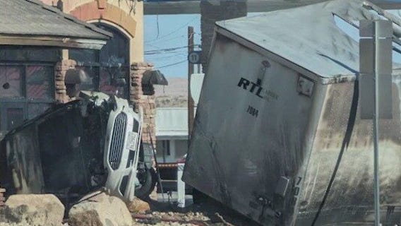 1 dead in fiery Parker crash, truck driver arrested