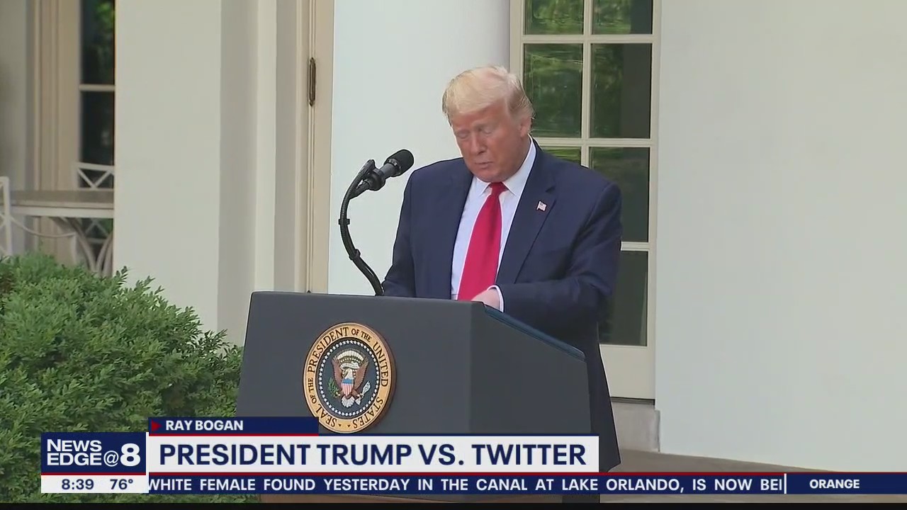 Twitter flags Trump's tweets with a fact-check warning