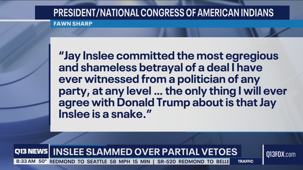 Inslee slammed over partial vetoes