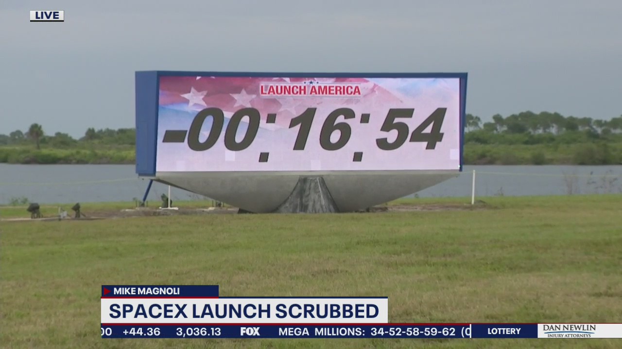 SpaceX launch scrubbed due to weather