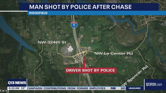Man shot by police after chase