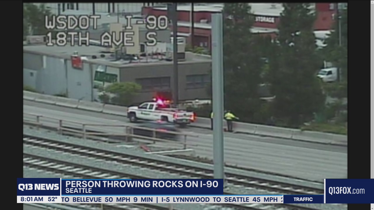 Person throwing rocks again on I-90