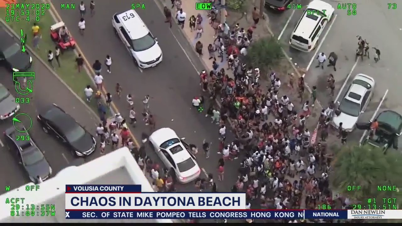 Daytona Beach addressing chaotic crowds