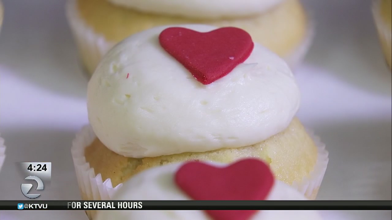 Cupcakes with a heart