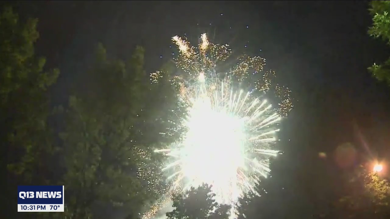 No official city fireworks display in Tacoma, but the Rainiers still put on a show