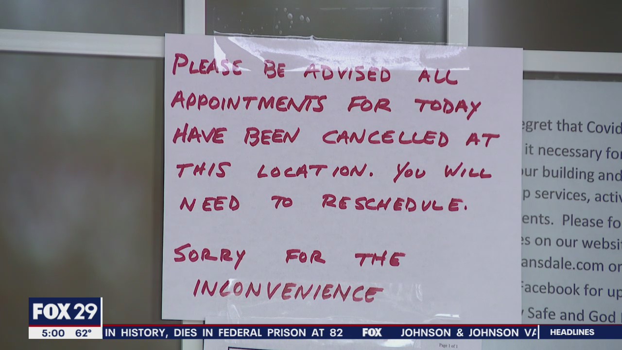 Delaware Valley Johnson & Johnson clinics closed a second day, while area county leaders devise strategies to keep vaccines going