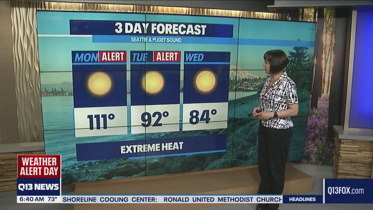 All-time record setting heat Monday in Western Washington