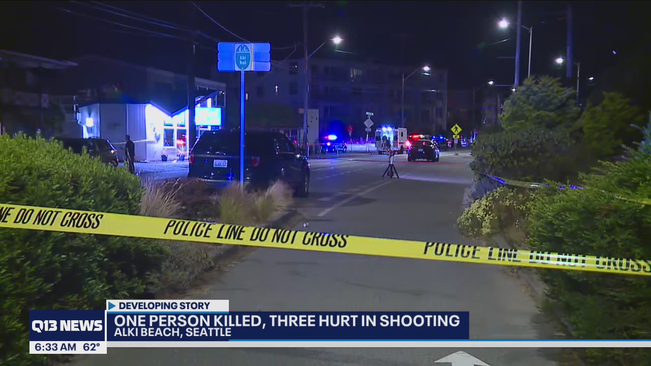 One killed, three hurt in Alki Beach shooting | FOX 13 Seattle