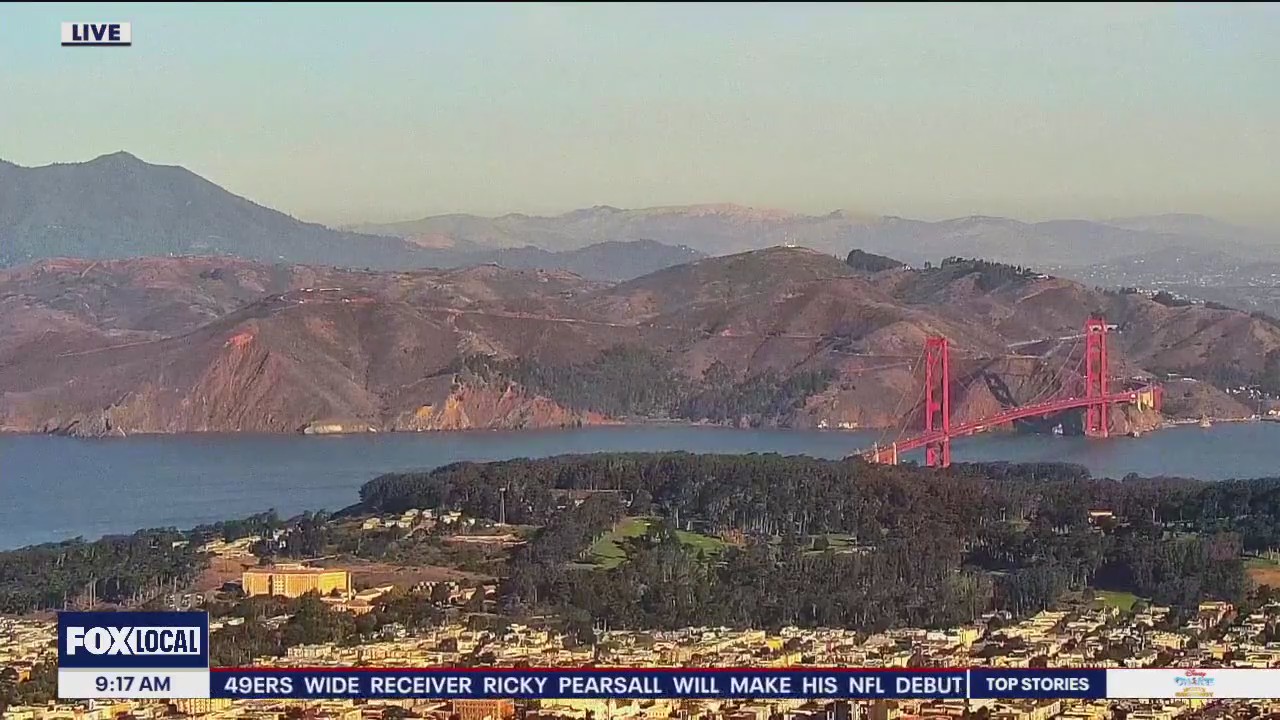 High clouds, light winds, and unseasonably warm today