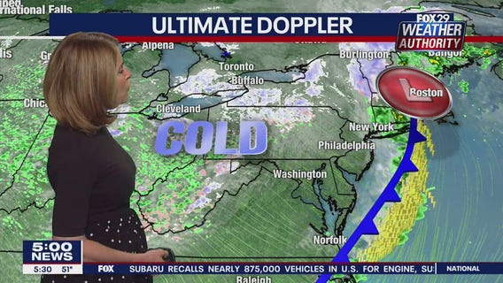 FOX 29 Weather Authority 7-day forecast 5 p.m.