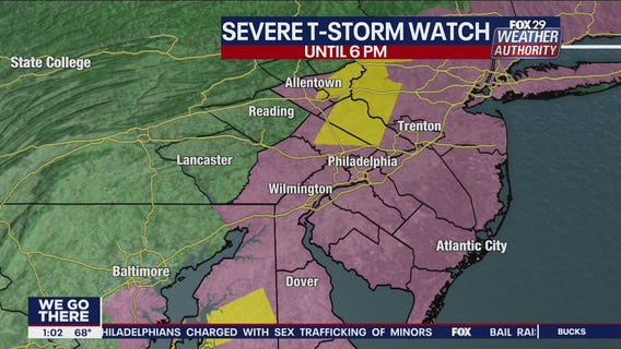 Severe thunderstorm watches, warnings issued ahead of Wednesday storms
