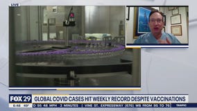 Global coronavirus cases hit weekly record despite vaccinations; hesitancy increasing among Generation Z