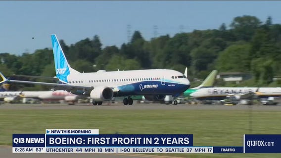 Boeing reports first quarterly profit in 2 years