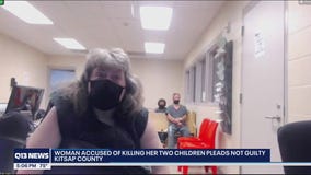 Washington woman accused of killing her 2 children pleads not guilty