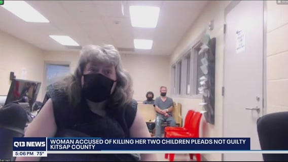 Washington woman accused of killing her 2 children pleads not guilty
