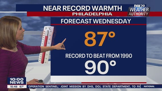 FOX 29 Weather Authority 7-day forecast 10 p.m.