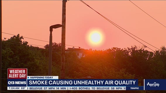 Smoke causing unhealthy air quality