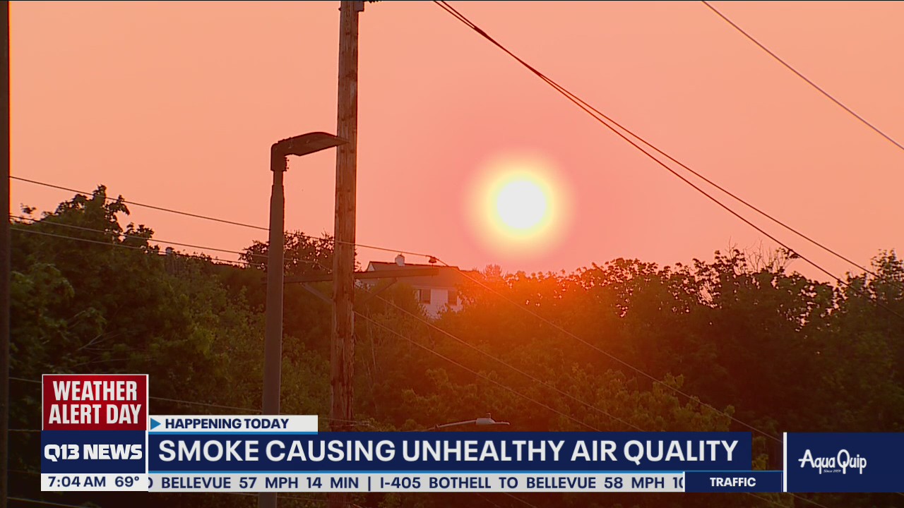 Smoke causing unhealthy air quality