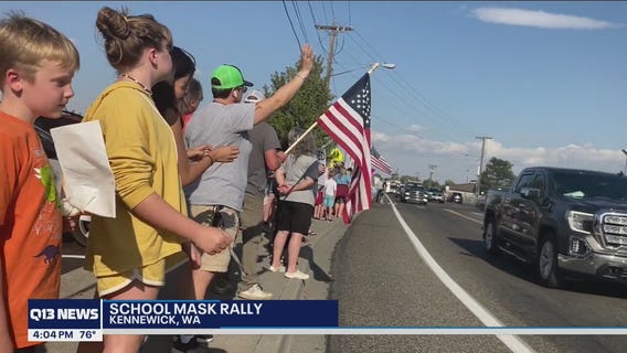 Kennewick school mask rally
