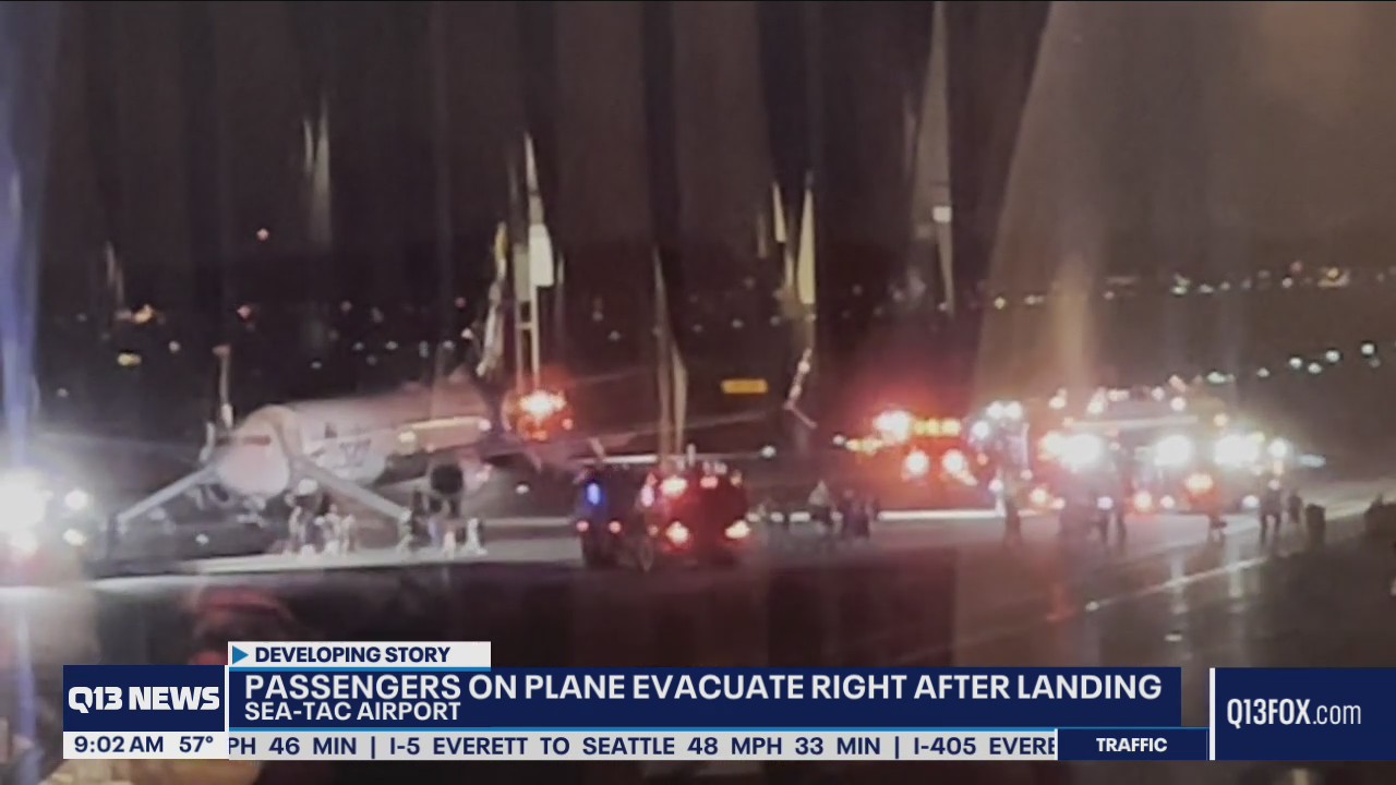 Alaska Airlines plane evacuated after passenger?s phone catches fire at Sea-Tac
