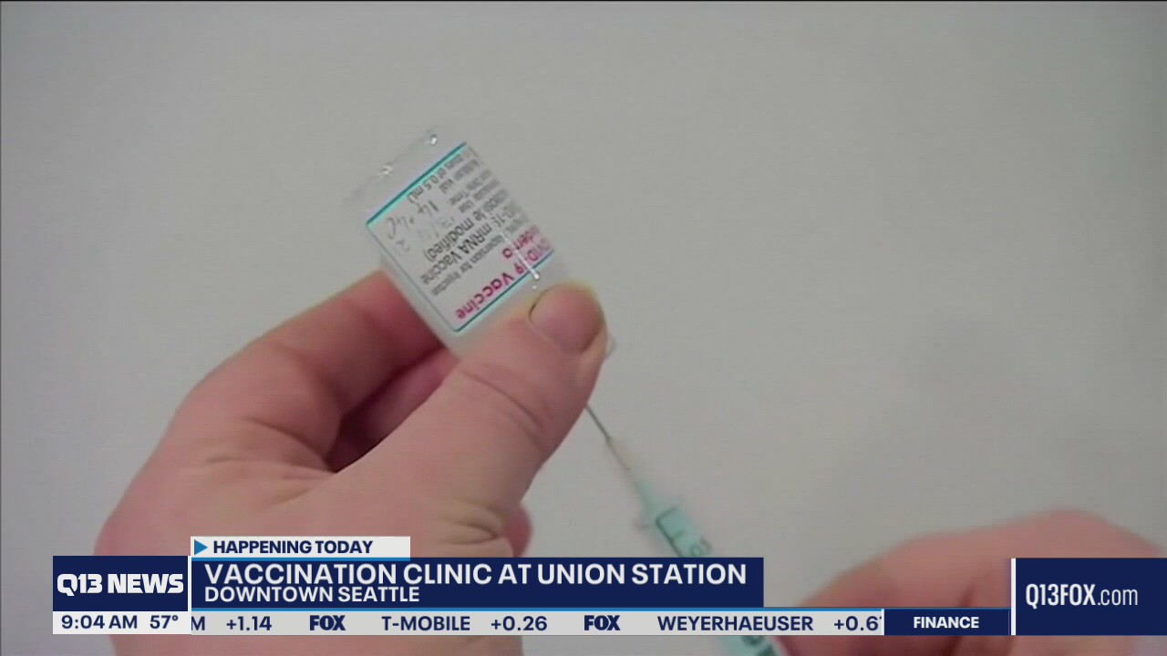 Pop-up vaccination clinic at Seattle's Union Station