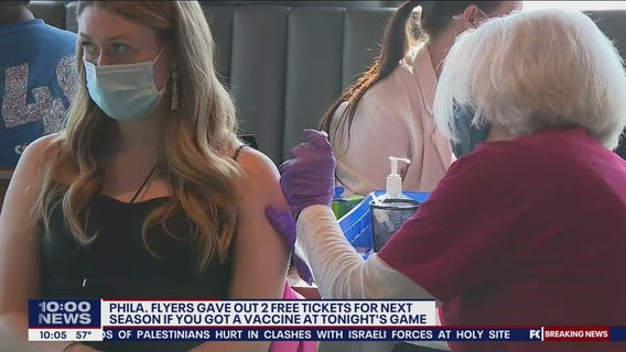 Flyers give back as fans take their vaccine shot and receive free tickets to an upcoming game