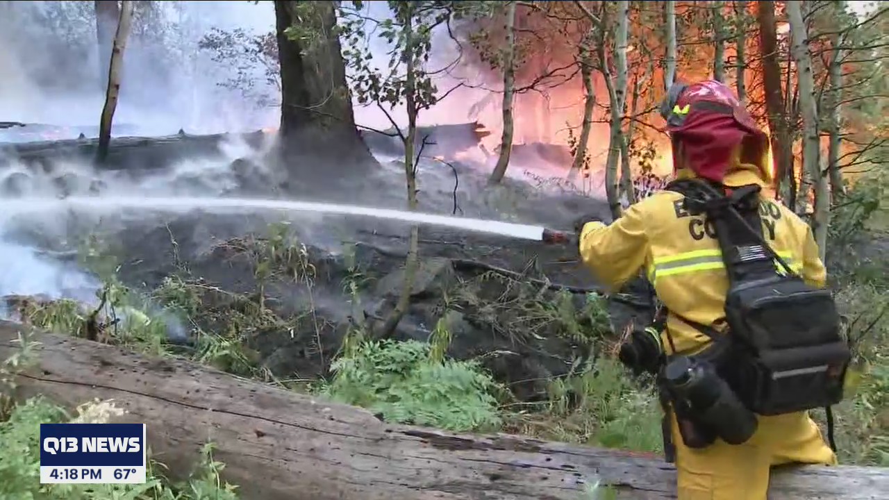Wet weather helps wildfire containment in Washington