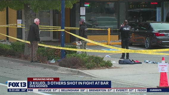 3 killed, 3 injured in Des Moines bar shooting
