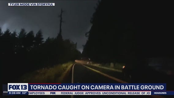 Tornado caught on camera in Washington state