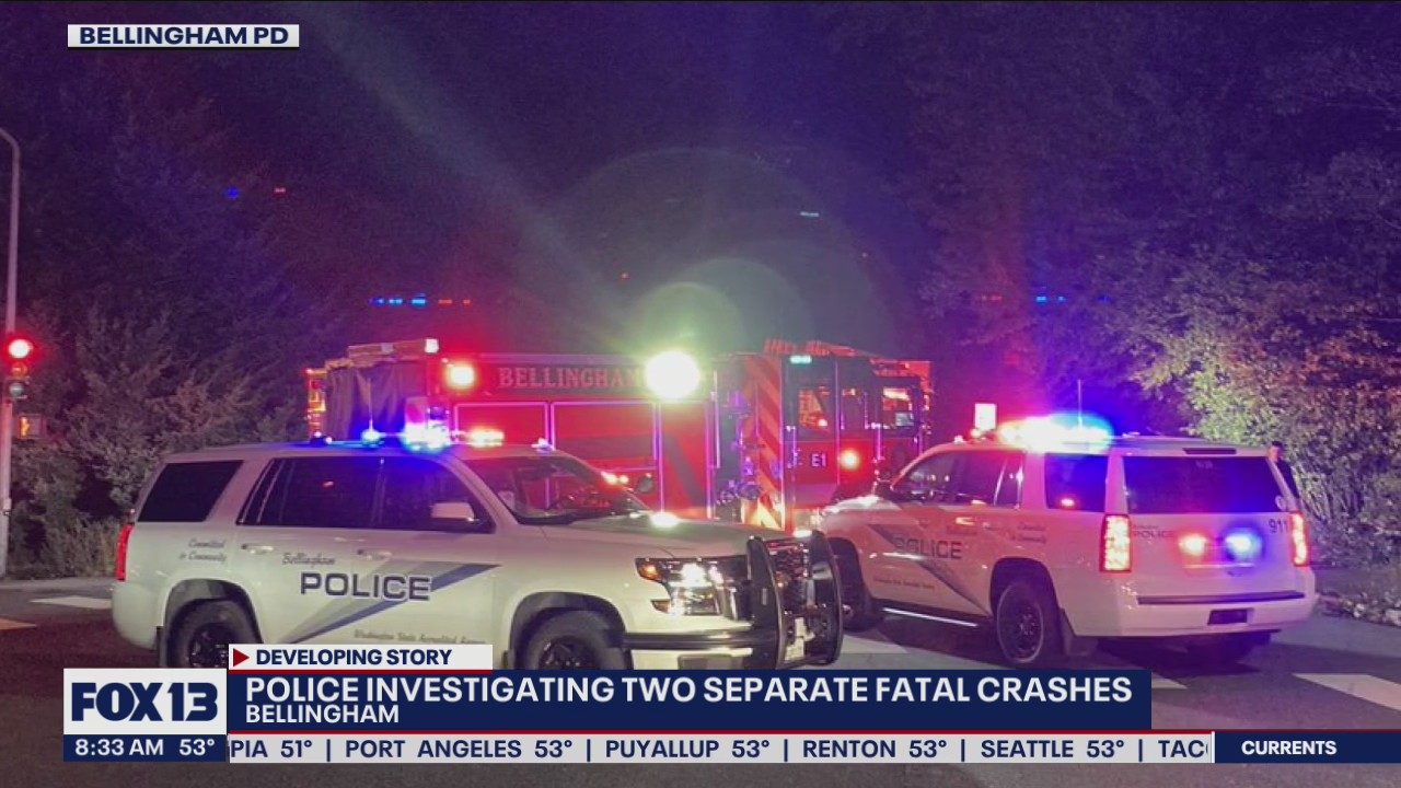 2 people killed in separate crashes overnight in Bellingham