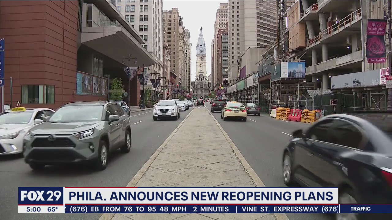 Philadelphia to reopen fully June 11, ease other restrictions May 21