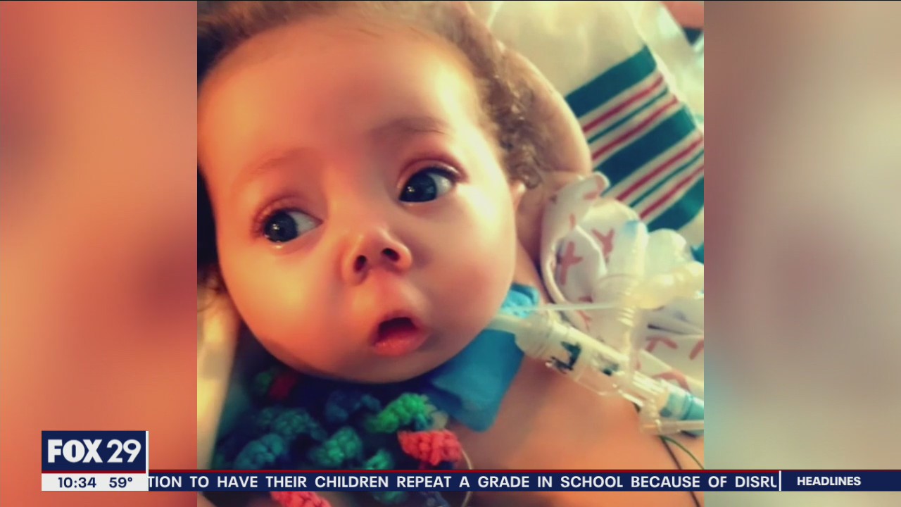 Defying the odds: Chester County girl born without rib cage may soon be able to go home