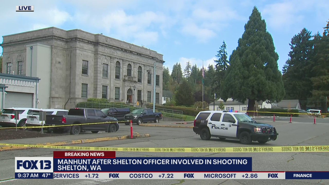 Manhunt underway after corrections officer struck by bullet