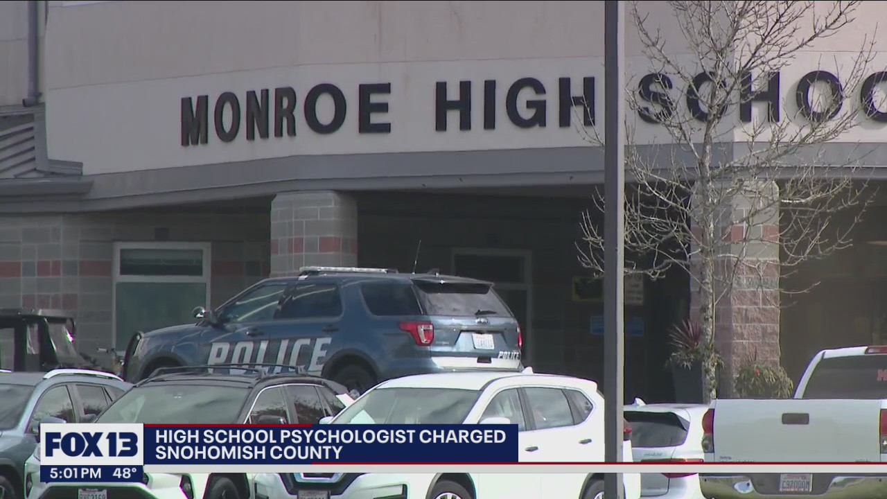 Monroe High School psychologist charged with four counts of immoral communication with minor
