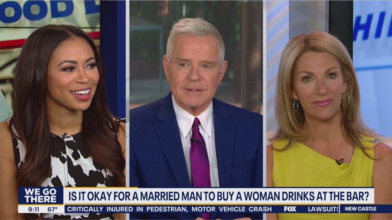 Is it okay for a married man to buy a woman drinks at the bar?