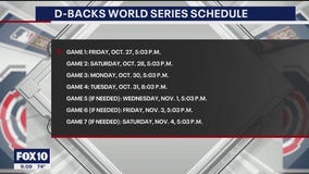 World Series: When & where to watch the Diamondbacks vs. Rangers