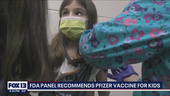 FDA panel recommends Pfizer vaccine for kids
