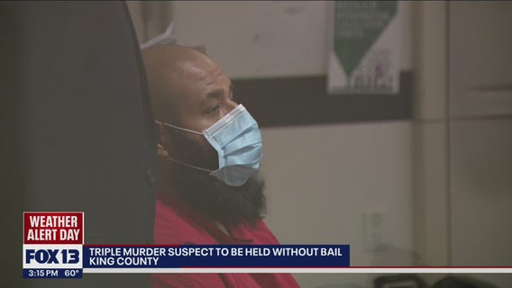 Triple murder suspect now held with NO bail in King County