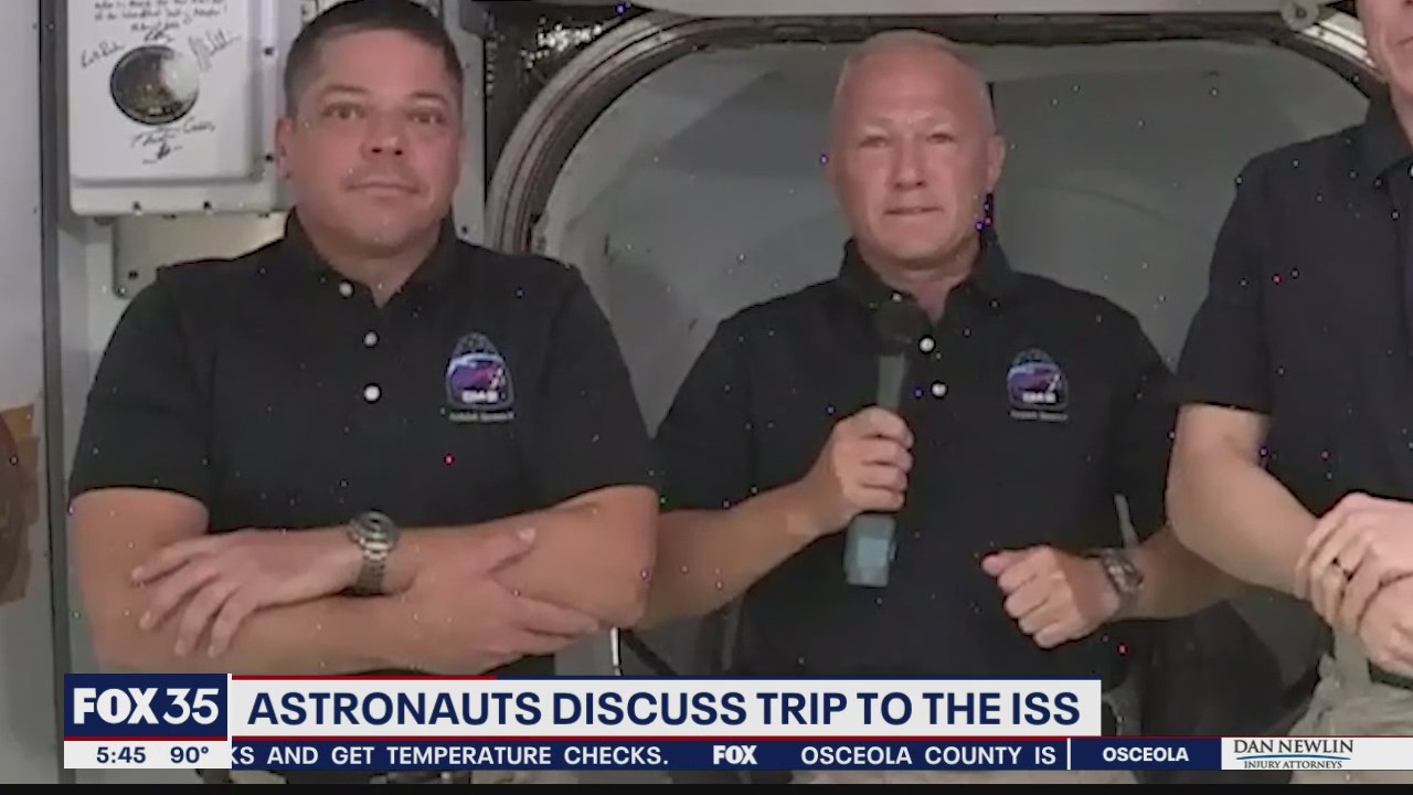 Astronauts discuss trip to ISS