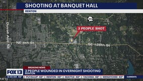 3 injured in Renton banquet hall shooting