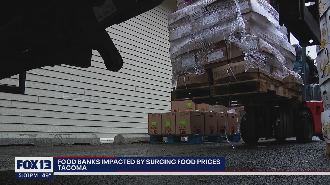 Food banks impacted by surging food prices