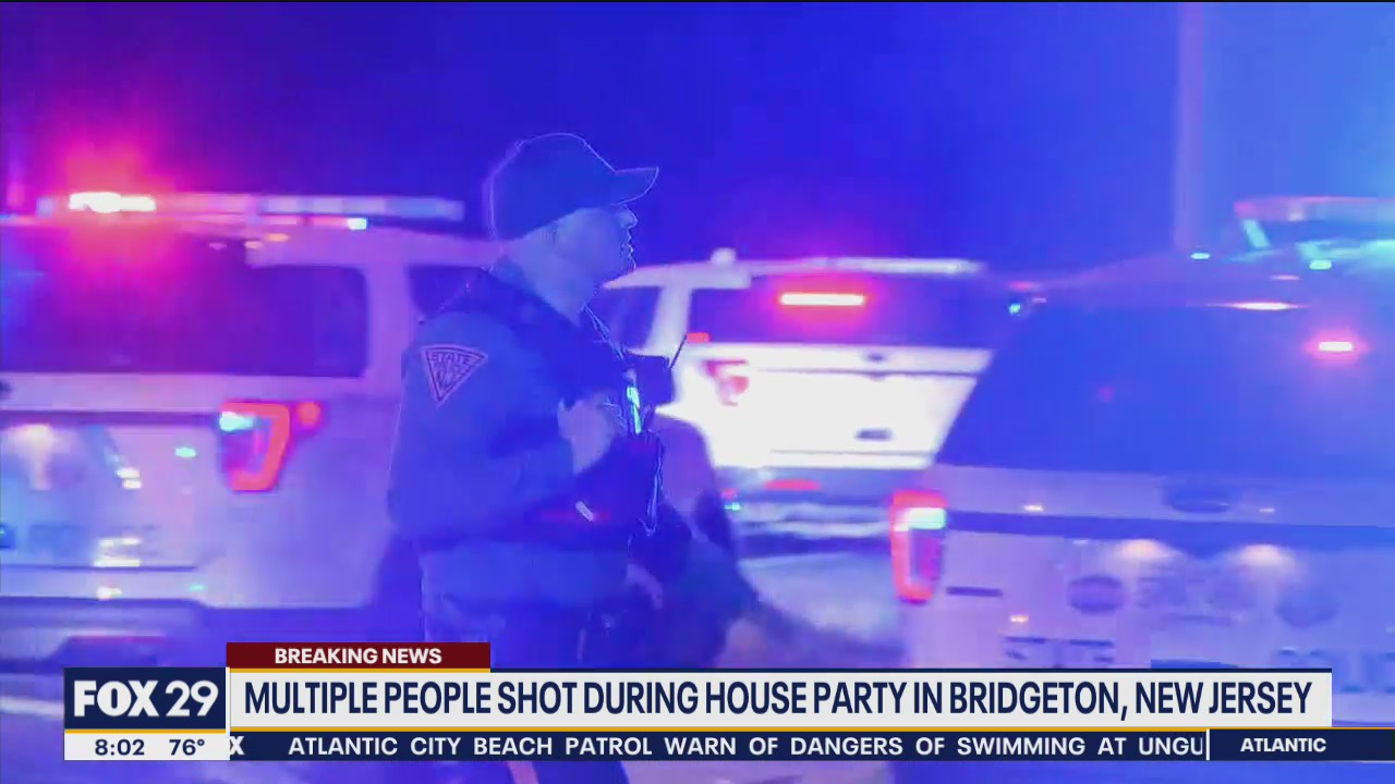 Multiple people shot during house party in Bridgeton, New Jersey, officials say