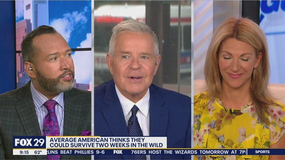 How long could the Good Day Philadelphia team survive in the wild?