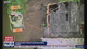 Baby among 10 people rescued from Forks flooding