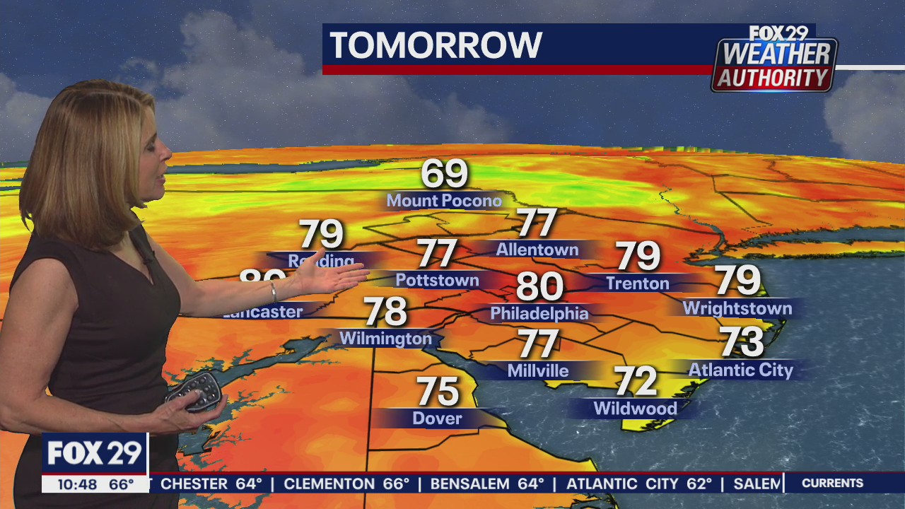 FOX 29 Weather Authority 7-day forecast 10 p.m.