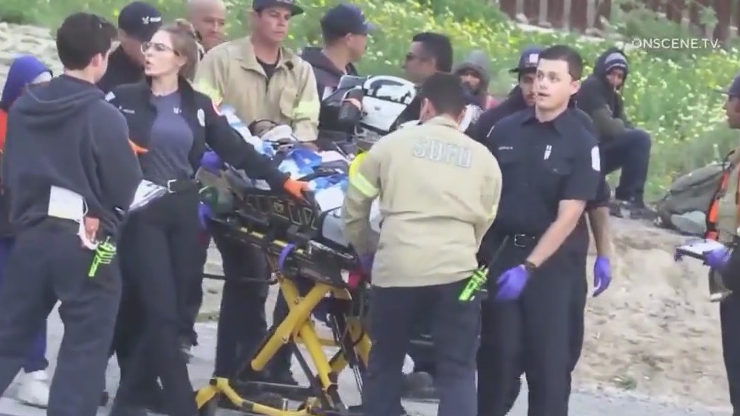 10 migrants fall off border wall